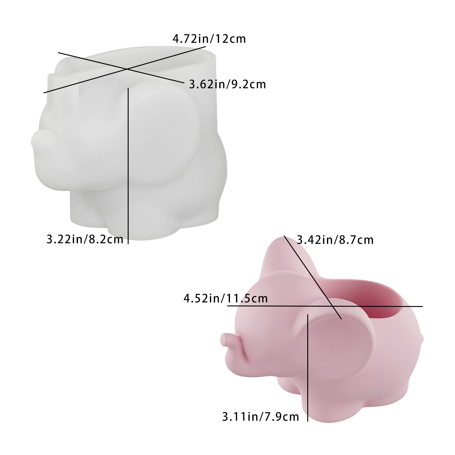 Pen Holder Organizer - DIY Olifant Opbergbeker Harsen Mal Schattige