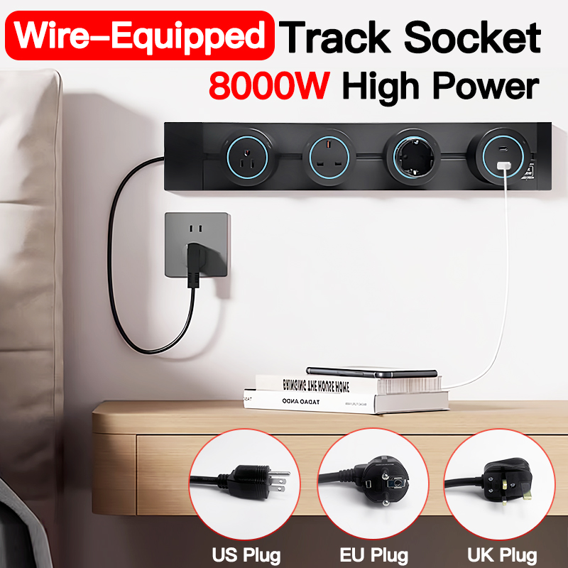 Home Office In Uk - 8000W Hoge Vermogen Track Socket met