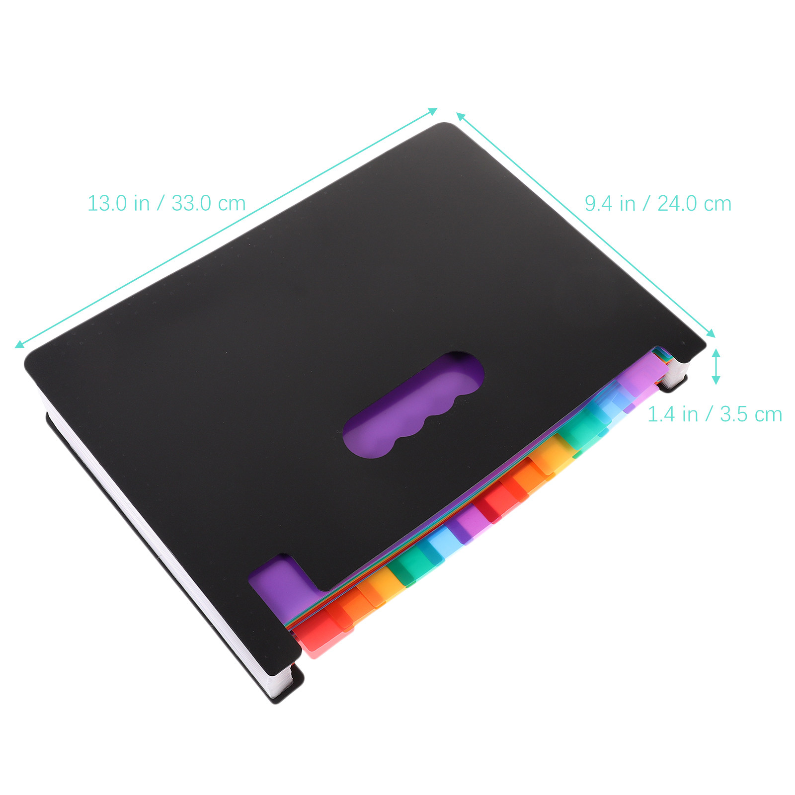 Uitbreidbare regenboogkleurige - Home Office Travel Document recensie en prijs