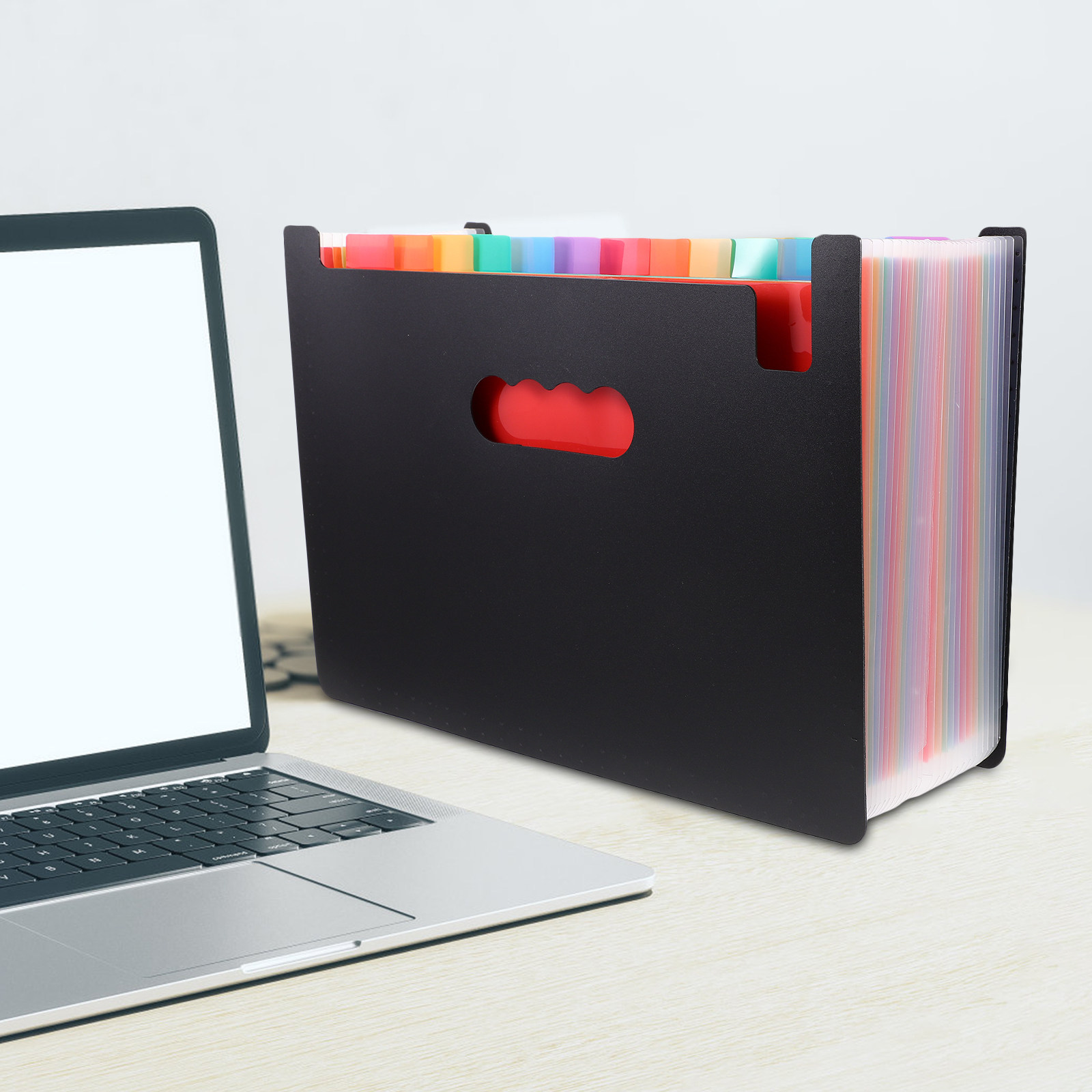 Uitbreidbare regenboogkleurige - Home Office Travel Document recensie en prijs