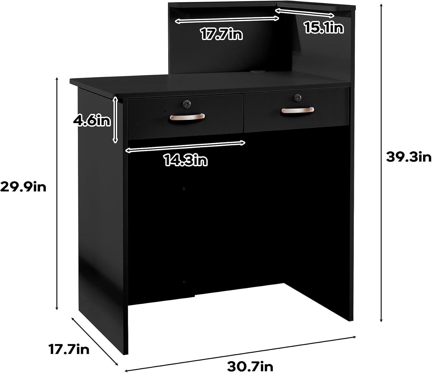 Kleine receptiebalie met toonb - Desk Drawer Small recensie en prijs