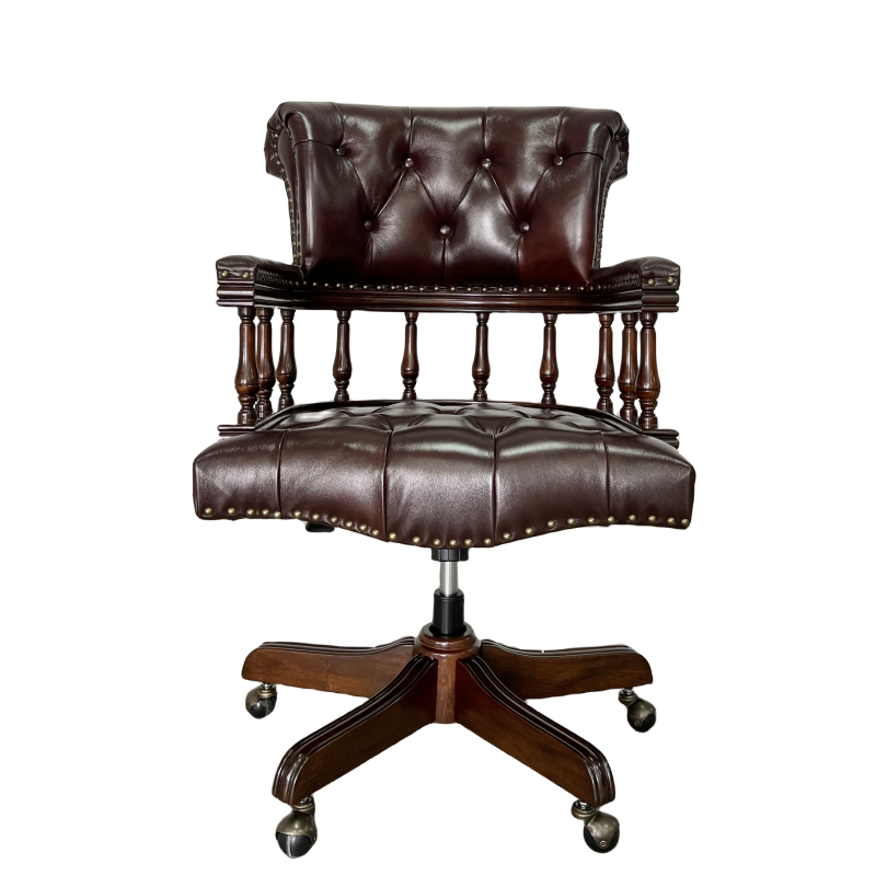 Donkerbruine Chesterfield Capt - Home Office In Uk recensie en prijs