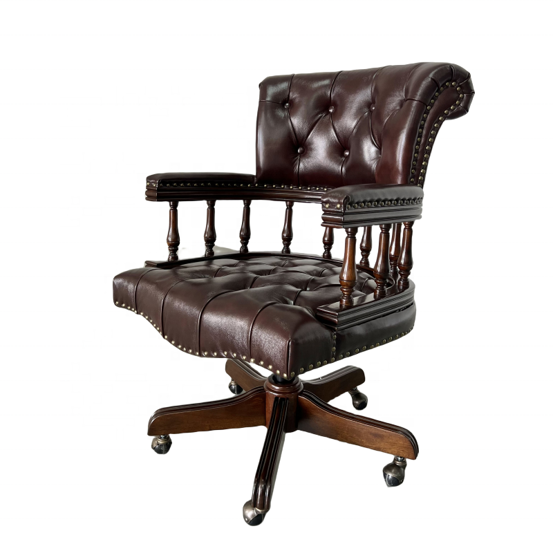 Donkerbruine Chesterfield Capt - Home Office In Uk recensie en prijs
