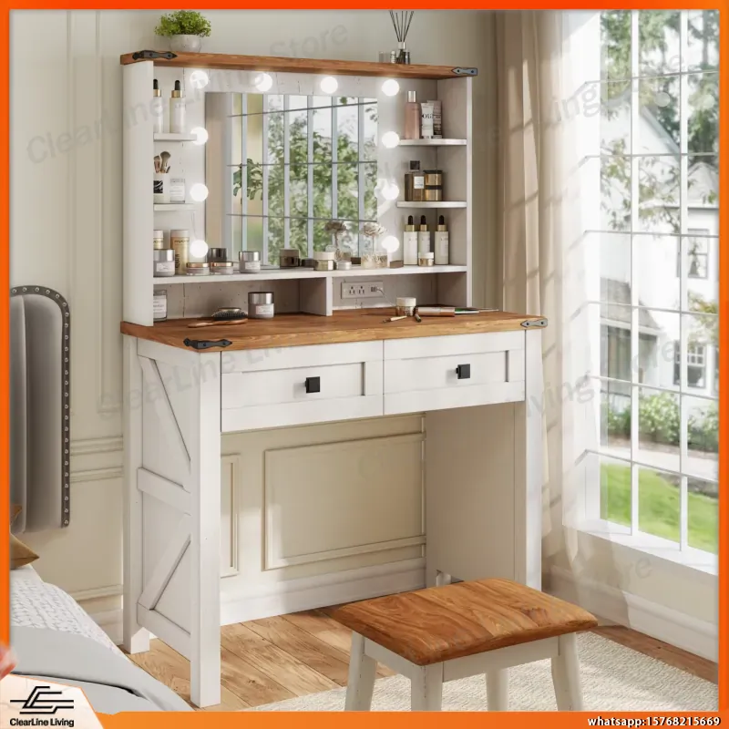 Klein houten kaptafel met spie - Desk Drawer Small recensie en prijs