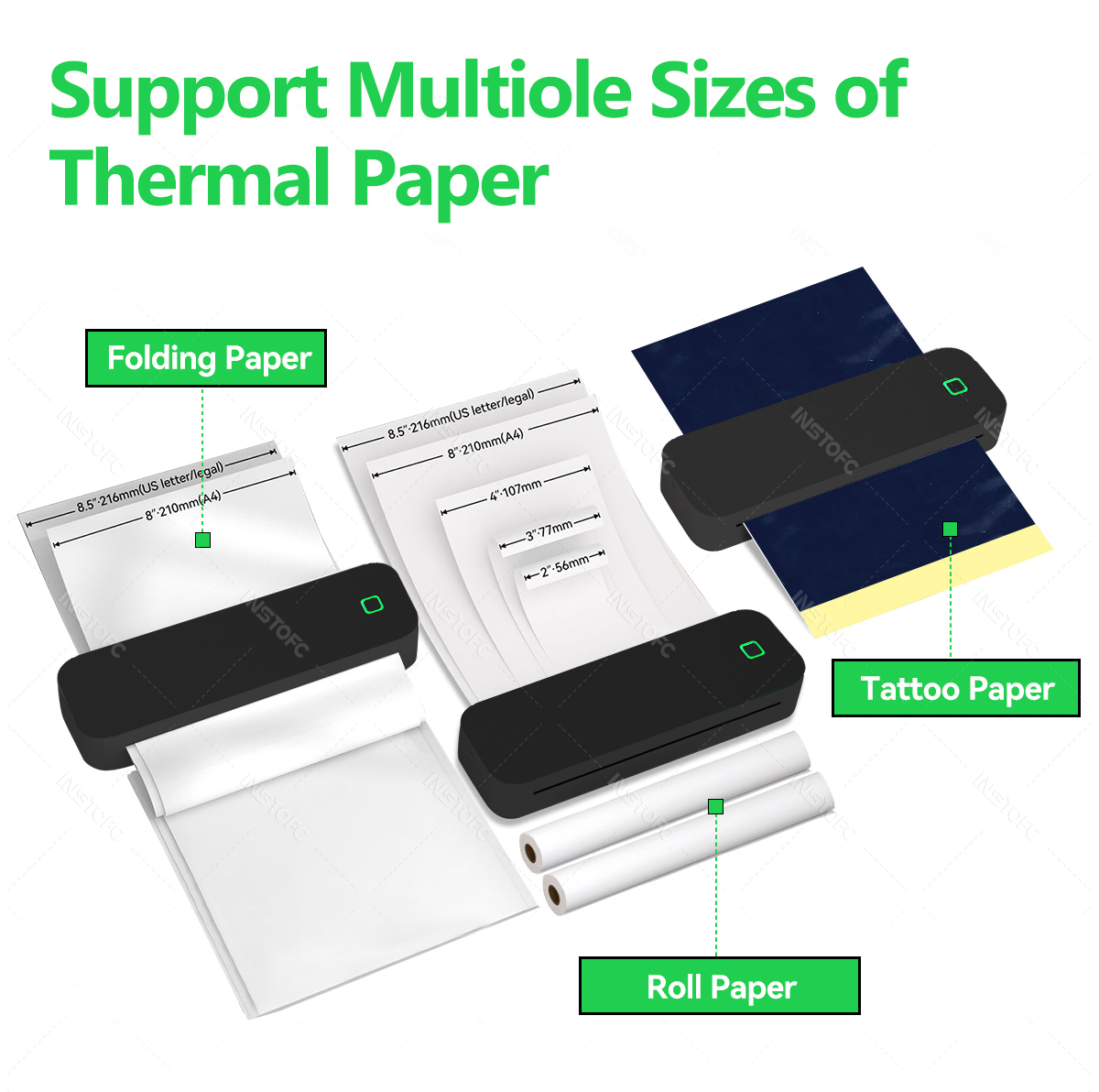 Draagbare A4 thermische printe - Home Office Travel Document recensie en prijs