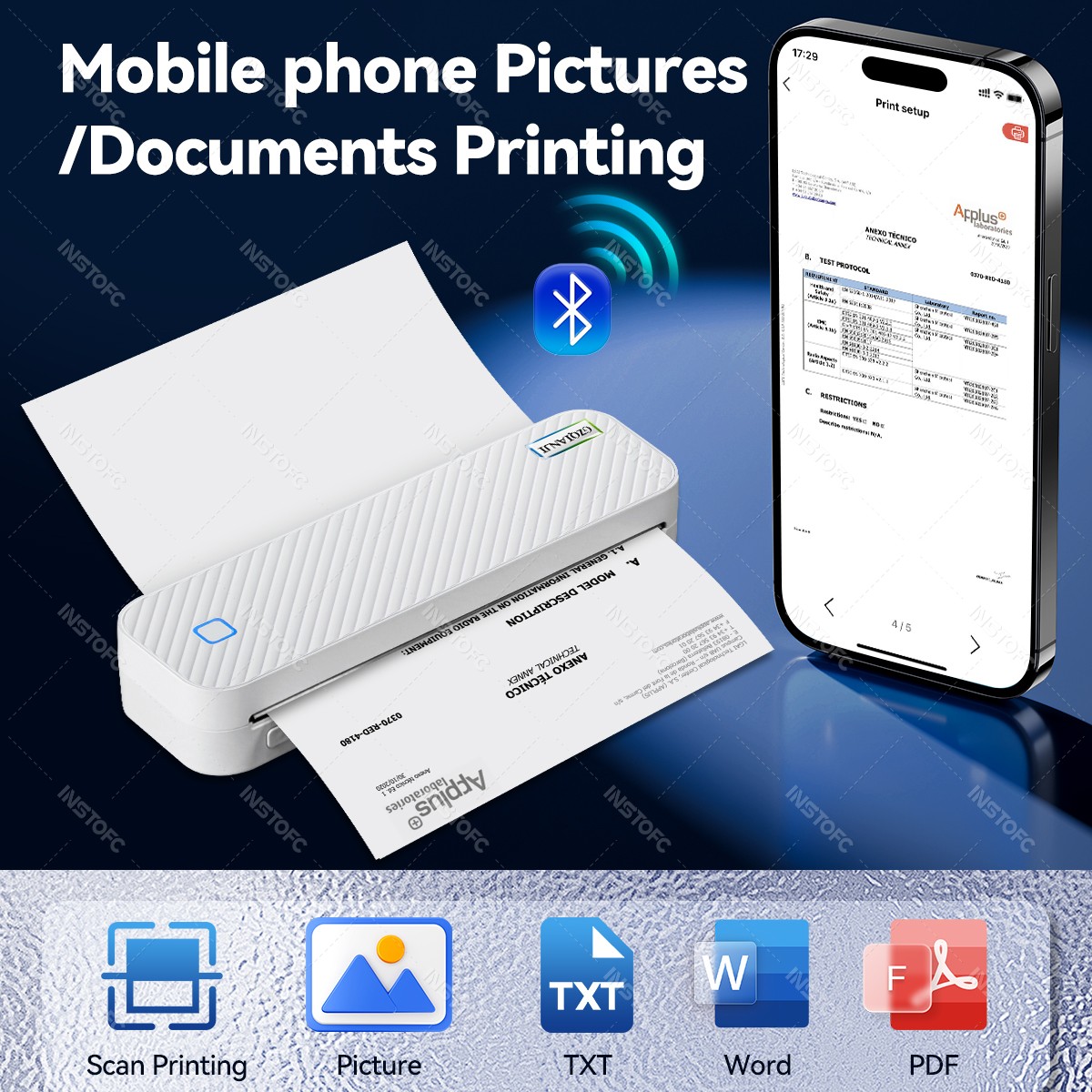 Draagbare A4 Thermische Printe - Home Office Travel Document recensie en prijs