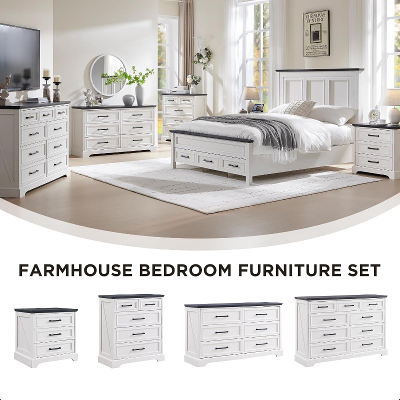ACCOHOHO Farmhouse nachtkastje - Desk Drawer Small recensie en prijs