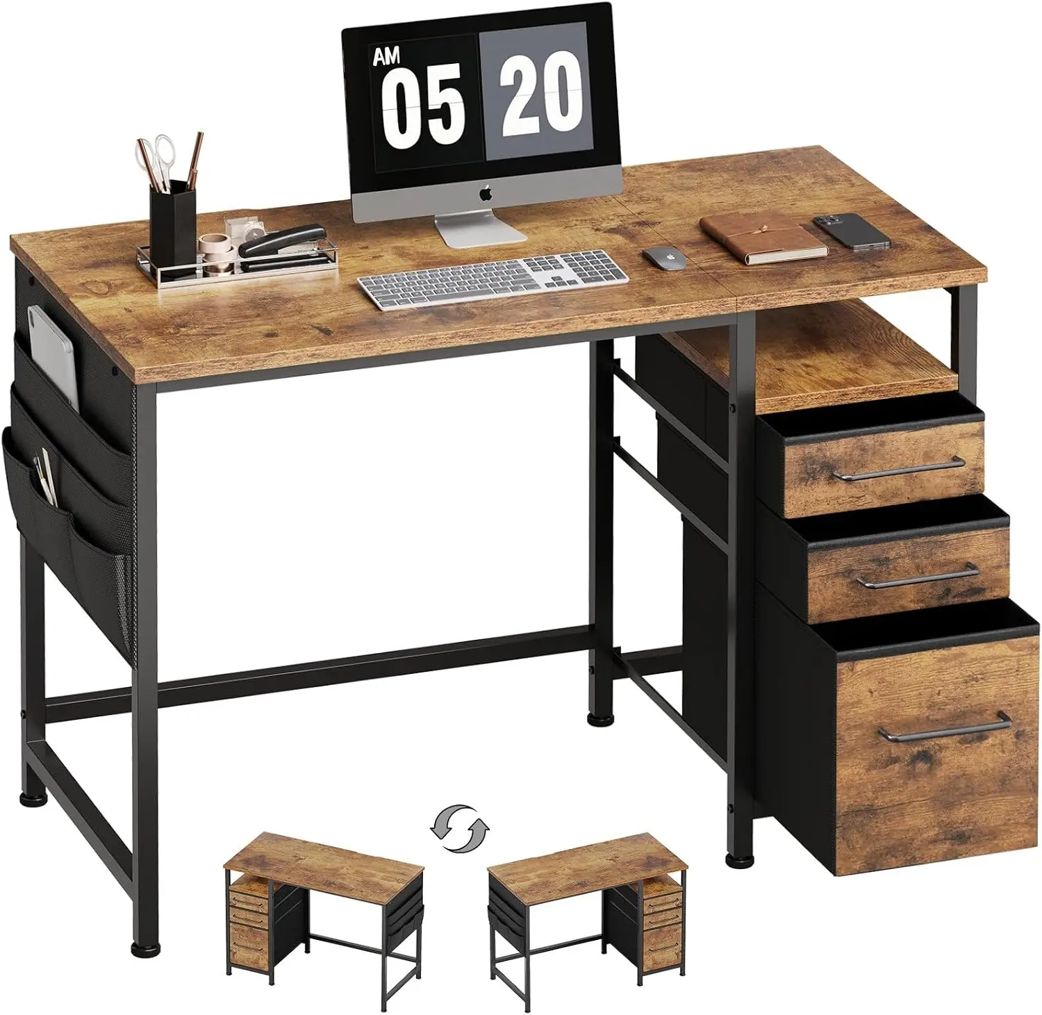 Klein bureau met laden, bureau - Desk Drawer Small recensie en prijs