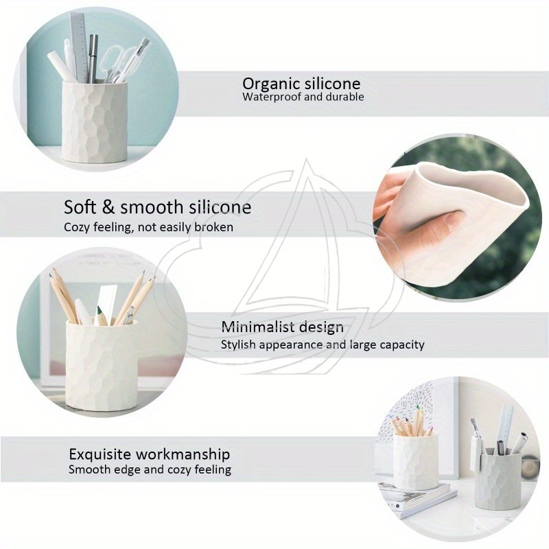 Witte siliconen pennenhouder D - Pen Holder Organizer recensie en prijs