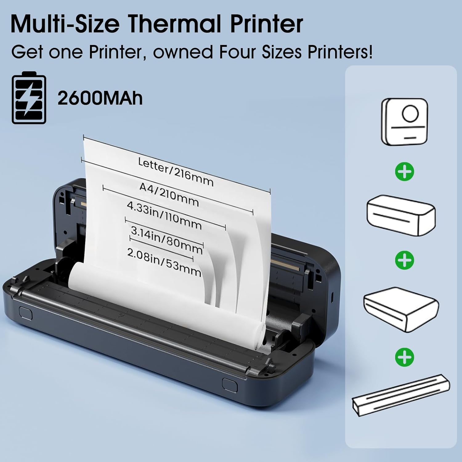 Draagbare A4 thermische printe - Home Office Travel Document recensie en prijs